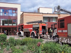 Пожарно-тактические учения провели огнеборцы Новой Москвы