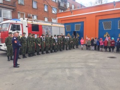 73-я годовщина Великой Победы: Кадеты посетили пожарно-спасательную часть