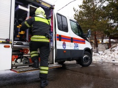 Московские пожарные в ТиНАО спасли двух собак из ледяного плена